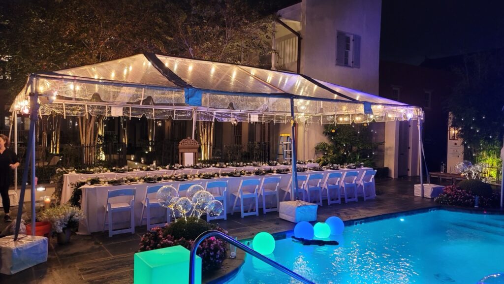 frame tent in new orleans